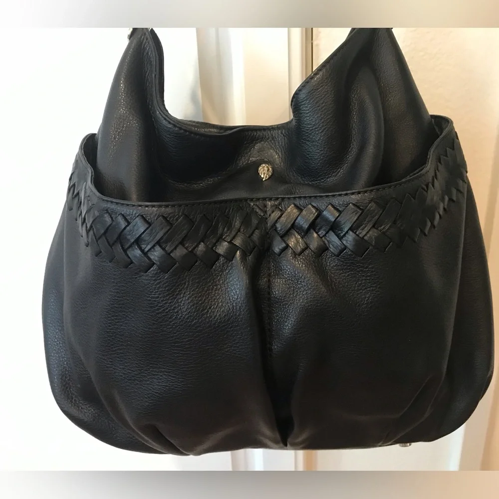 Helen Kaminski Black Leather Handbag Tote Bag